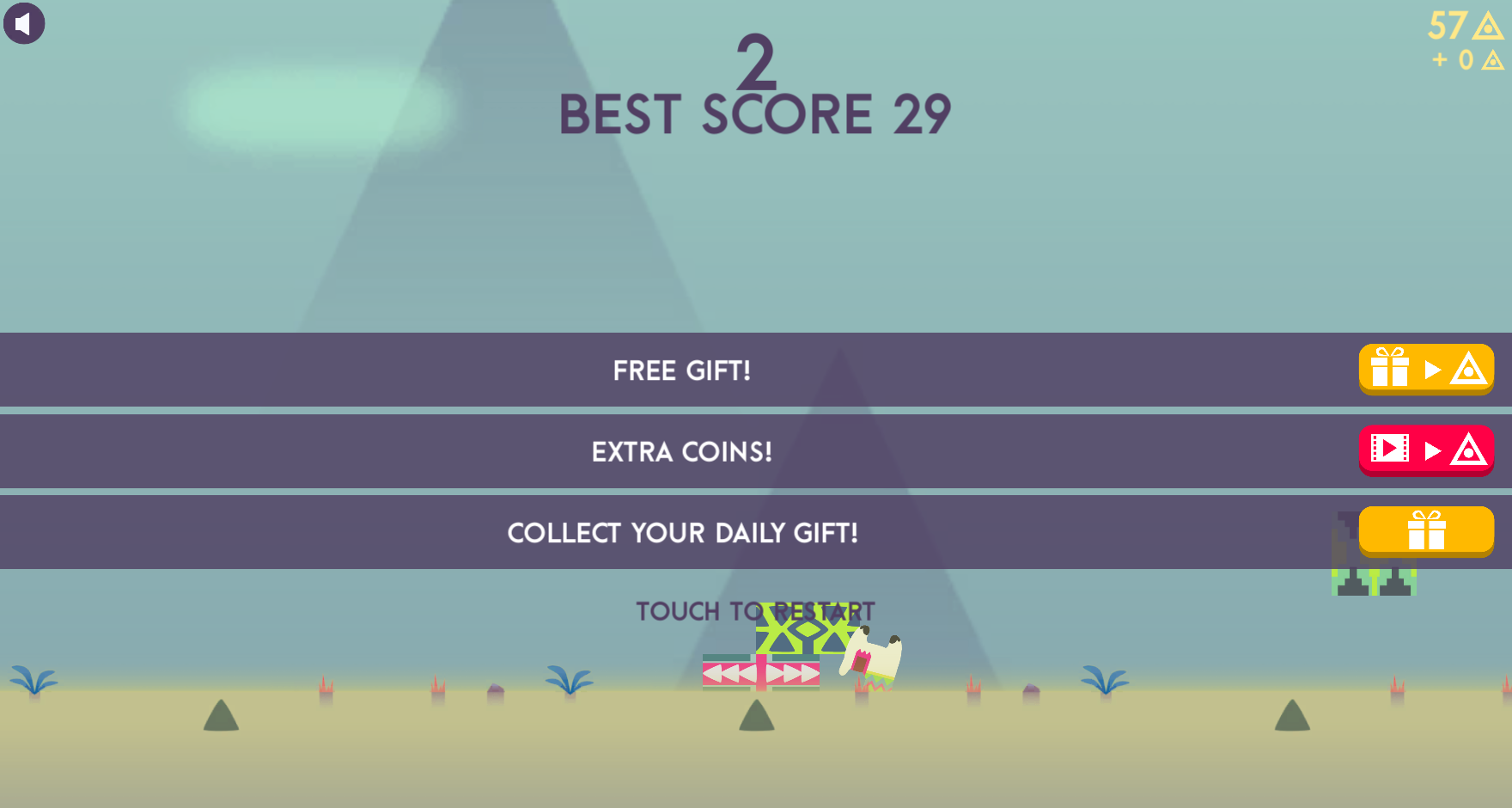Climbing Block arcade game featuring colorful animal characters jumping between blocks